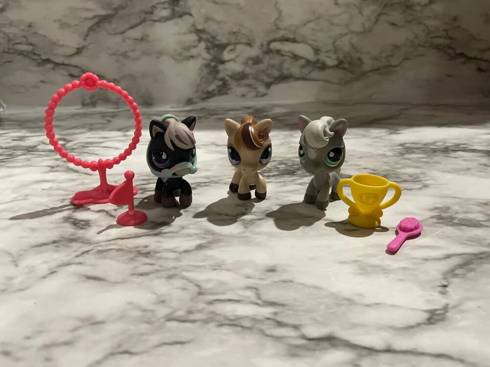 Littlest pet shop horse bundle